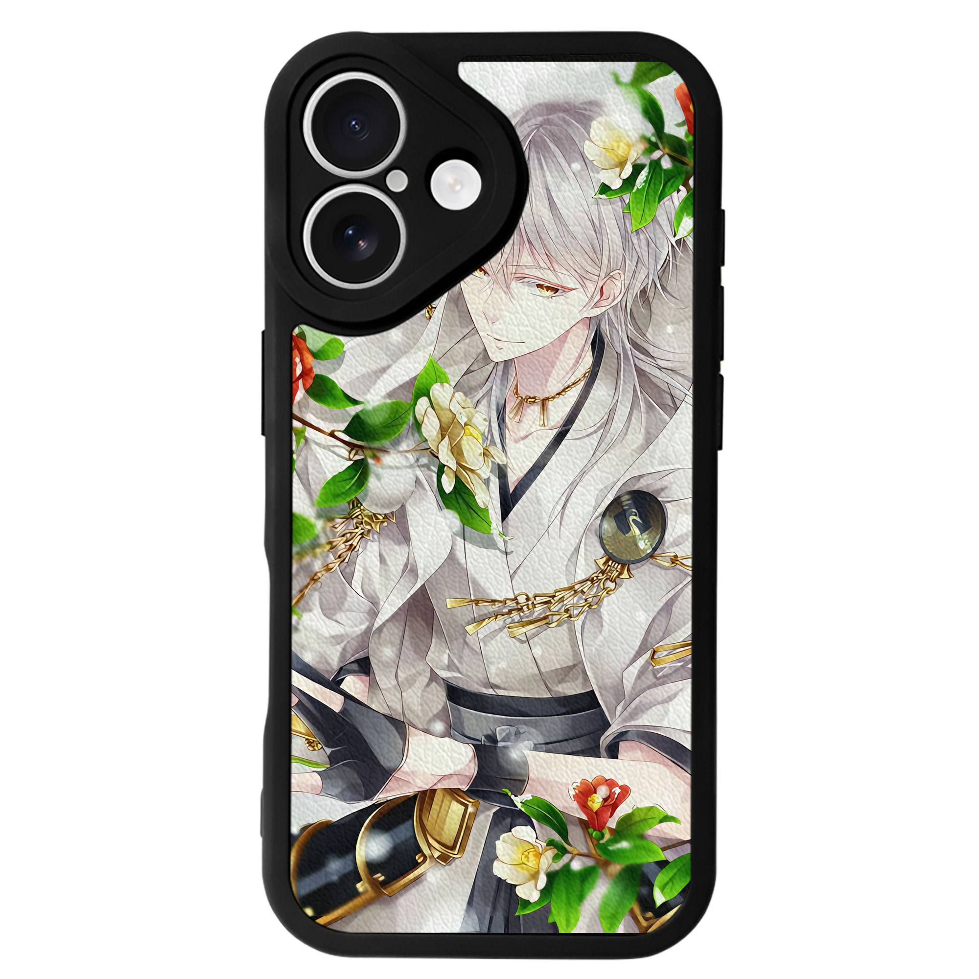 （画像用） 刀剣乱舞 Touken Ranbu 【iPhone 16シリーズ対応】シリコンスマホケース（レザー調） 材質：シリコン